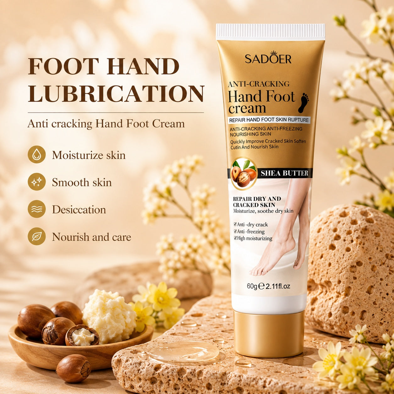 Sadoer Hand Foot Cream Shea Butter.