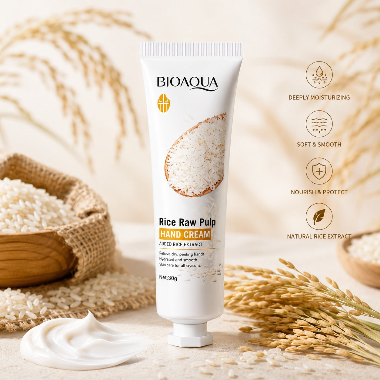 BIOAQUA Rice Hand Cream.