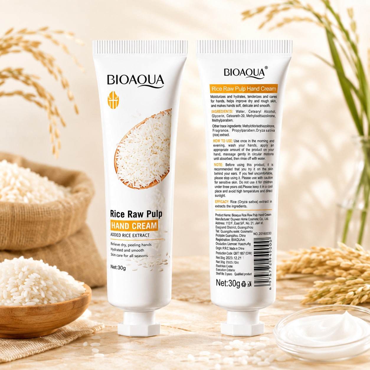 BIOAQUA Rice Hand Cream.