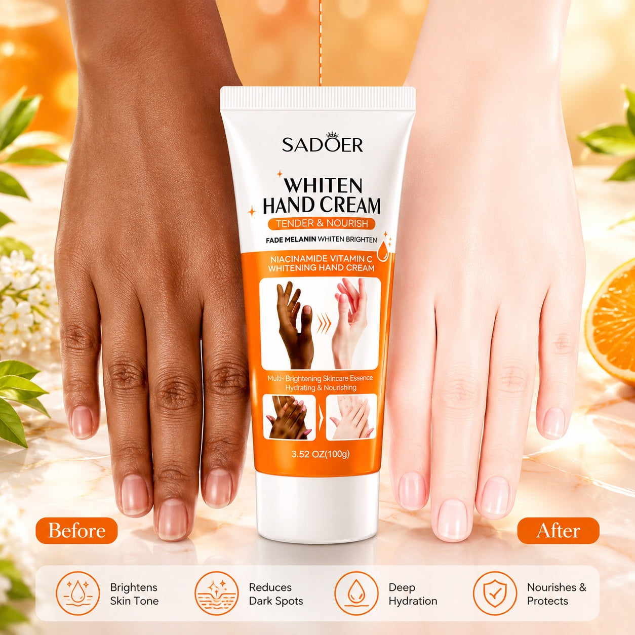 Sadoer Whitening Hand Cream.