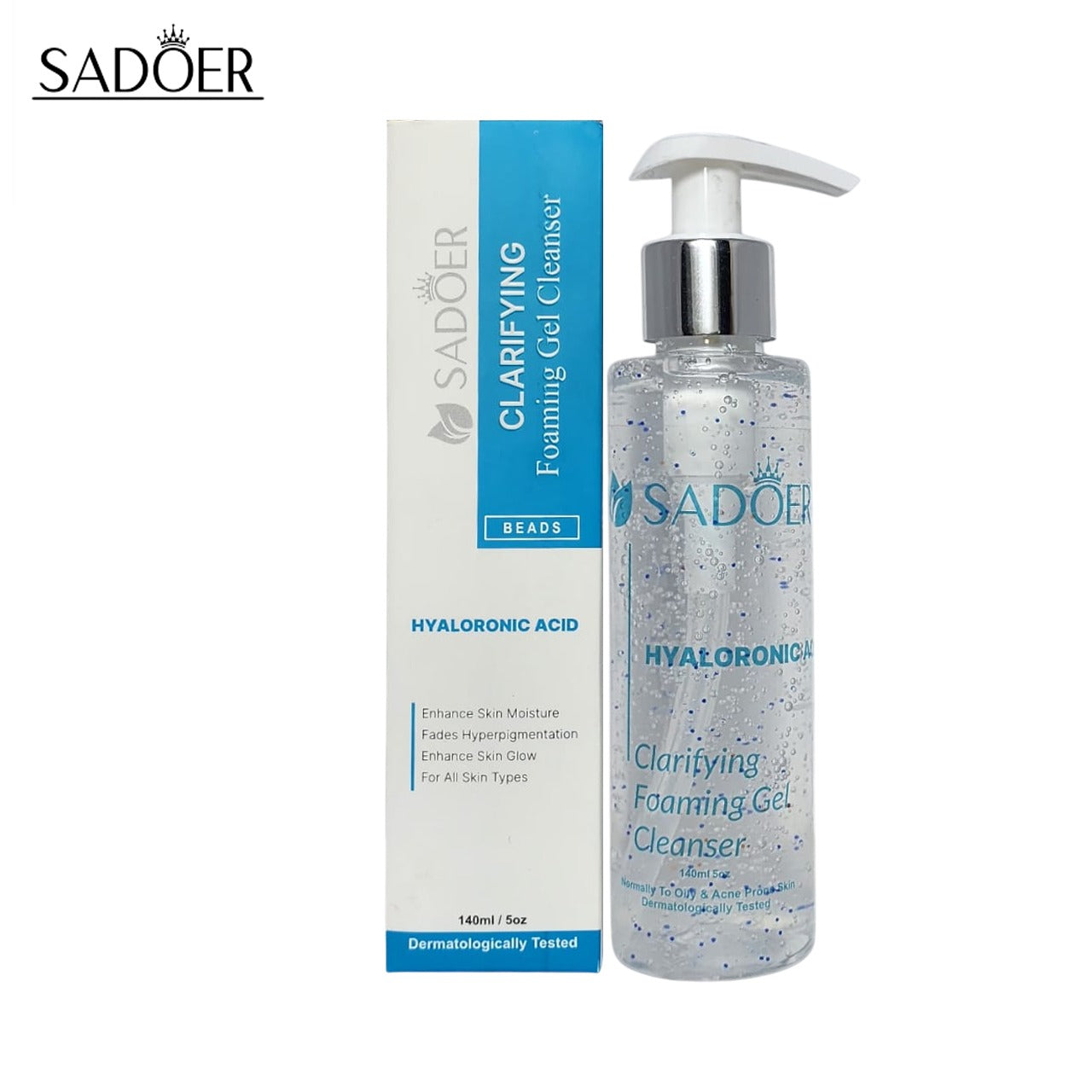 SADOER Hyaluronic Acid Clarifying Foaming Gel Cleanser.