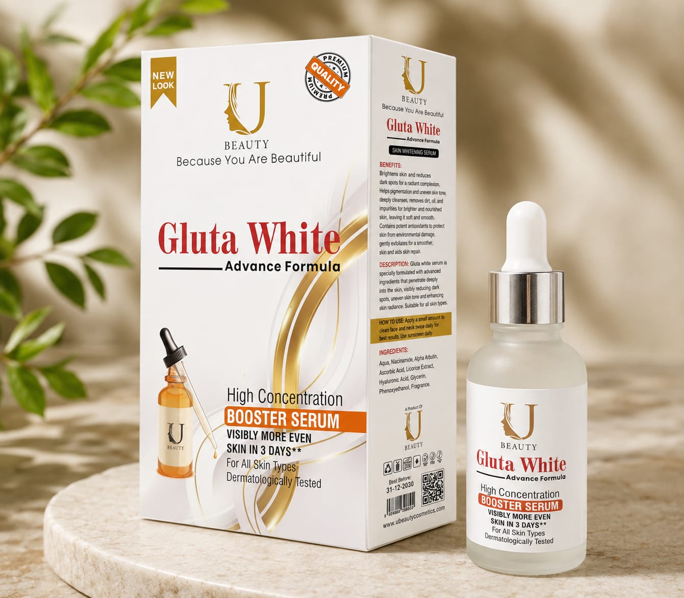 Gluta White Booster Serum.