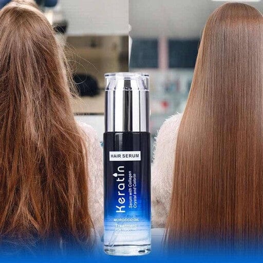Keratin Hair Serum 80ml – Anti Frizz Hair Repair Serum for Dry & Damaged Hair .