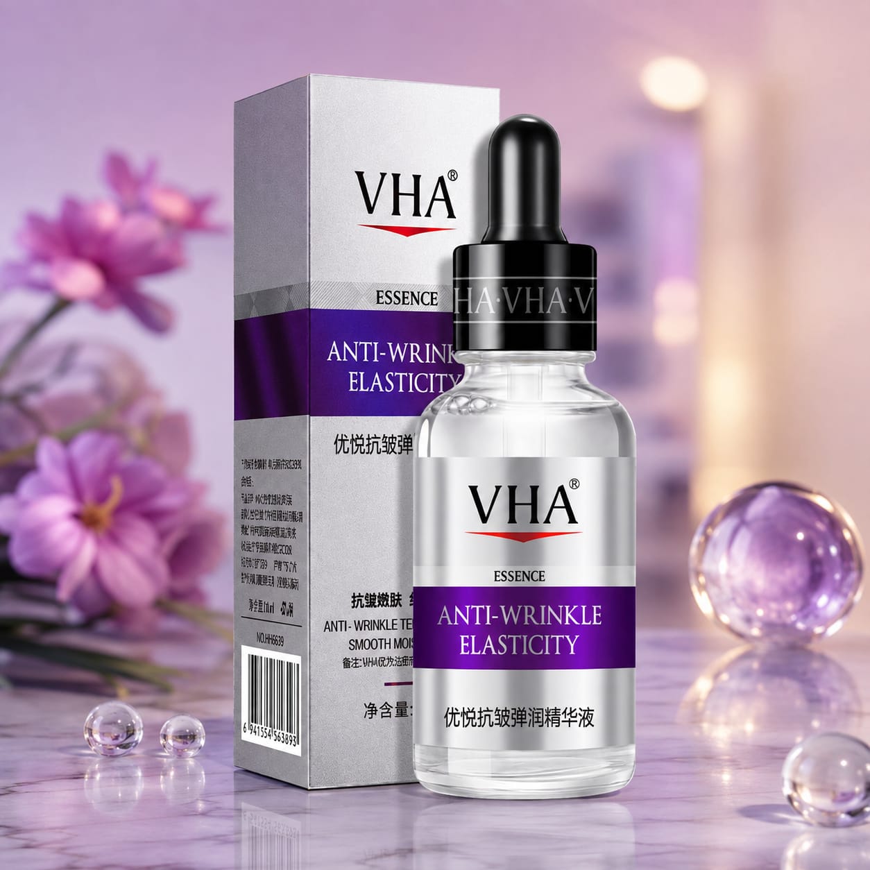 VHA Anti-Wrinkle Elasticity Essence Serum.