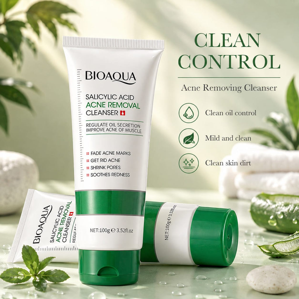 BIOAQUA Salicylic Acid Acne Cleanser.