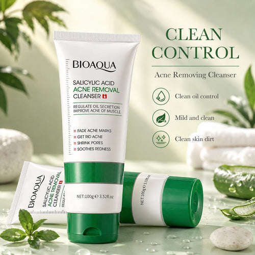 BIOAQUA Salicylic Acid Acne Cleanser.
