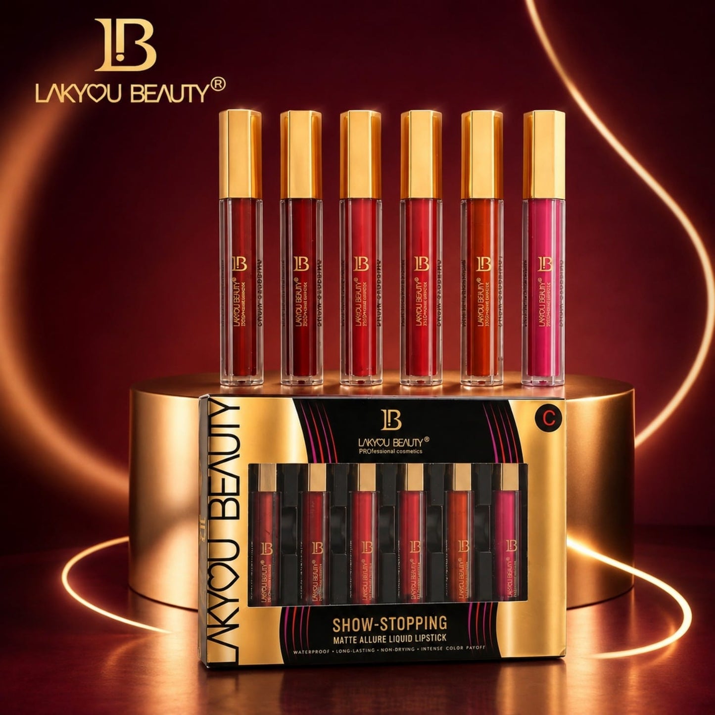 LAKYOU Beauty Show-Stopping Matte Liquid Lipgloss Set