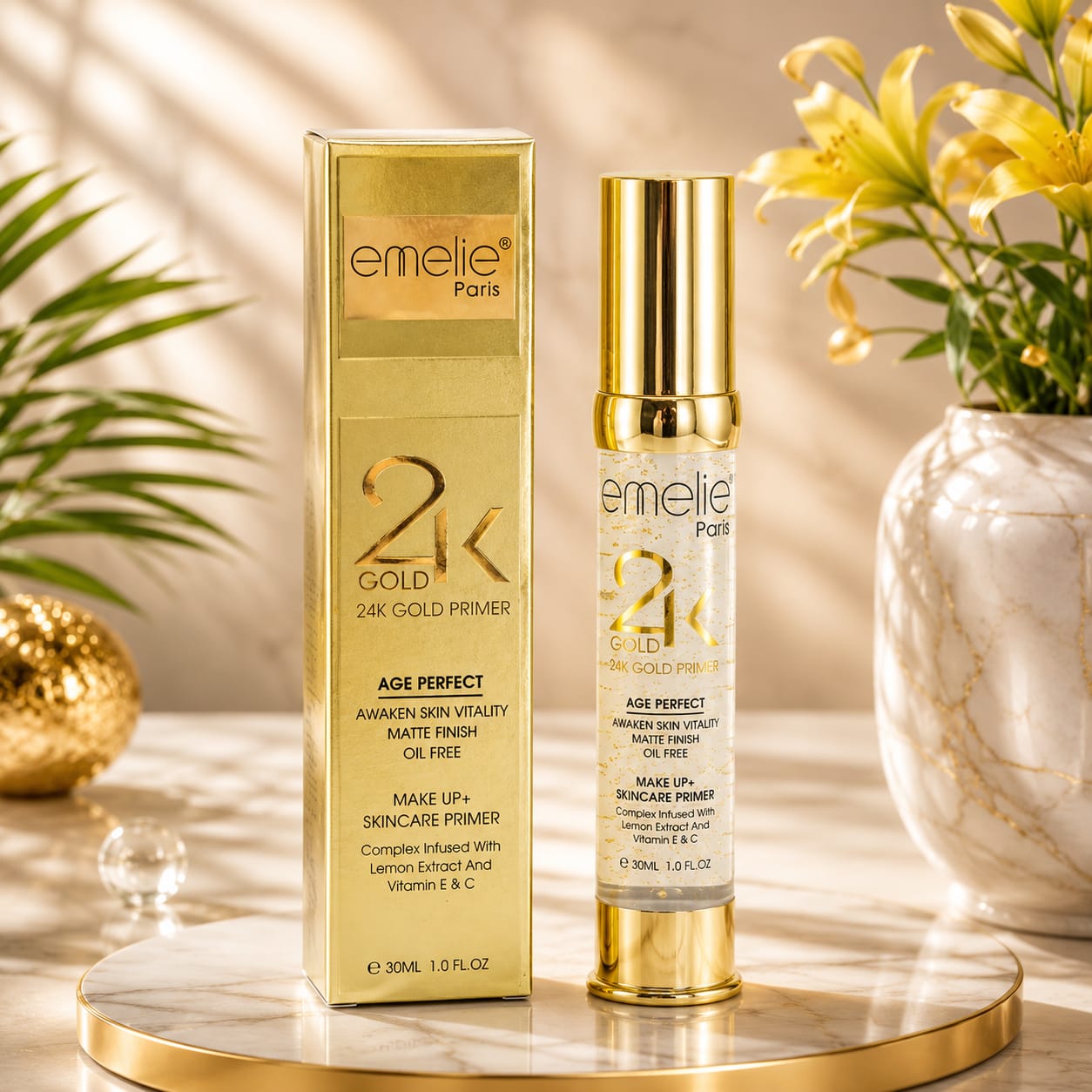 Emelie Paris 24K Gold Primer.