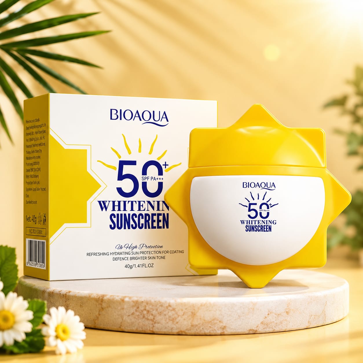 BIOAQUA SPF 50 Whitening Sunscreen.