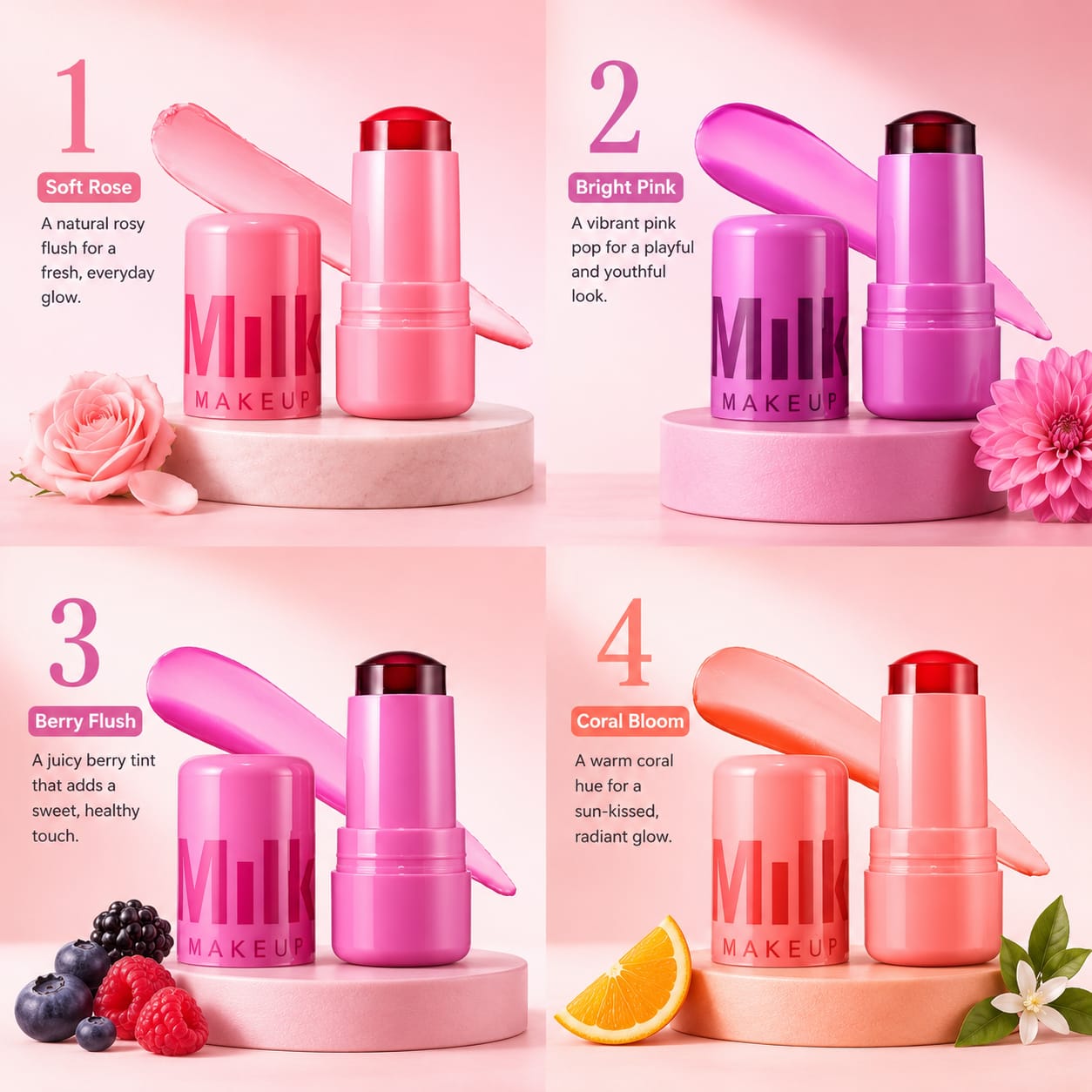 HUDAMOJI Color Changing Lip & Cheek Tint Balm.