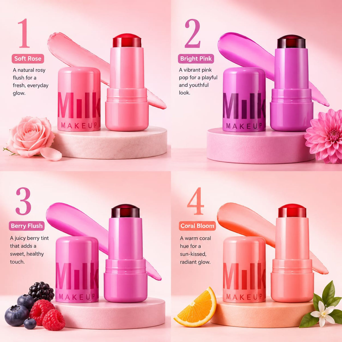 HUDAMOJI Color Changing Lip & Cheek Tint Balm.