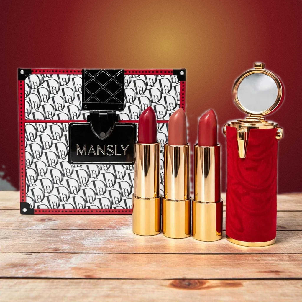 Mansly 3 Piece Lipstick Set.