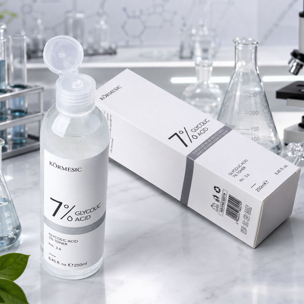 KORMESIC 7% Glycolic Acid Toner – Exfoliating Toner for Smooth, Clear & Radiant Skin.